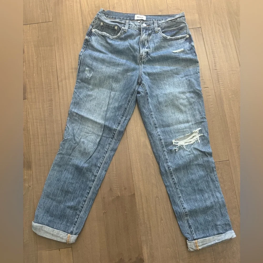 Pistola boyfriend like distressed denim - Picture 1 of 4